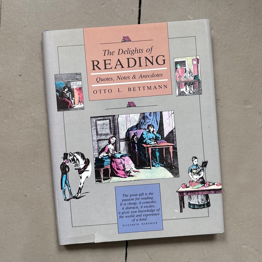 1987 The Delights of Reading Quotes Notes & Anecdotes David R Godine Bibliophile
